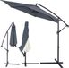 Kingsleeve Parasol flottant avec pied - Protection contre le vent 300cm - Anthracite