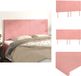 vidaXL Hoofdbord rose velours 200x5x118/128 cm