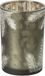 J-Line Windlicht met dennenappel - glas - donkergroen - large - set van 2
