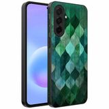 Smartphonica Geschikt voor Samsung Galaxy A57 Telefoonhoesje met Groene Bladeren Opdruk - TPU Backcover Case Green Leafs Design - Groen