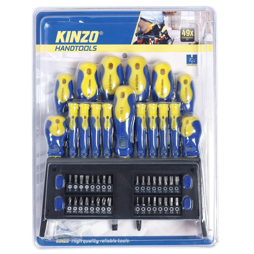 Kinzo Schroevendraaierset 49 stuks - 8711252935263