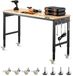 Latios Werkbank - In hoogte verstelbaar - Eikenhouten blad - 152,4 x 55,9 x 71,1–103 cm - 907 kg