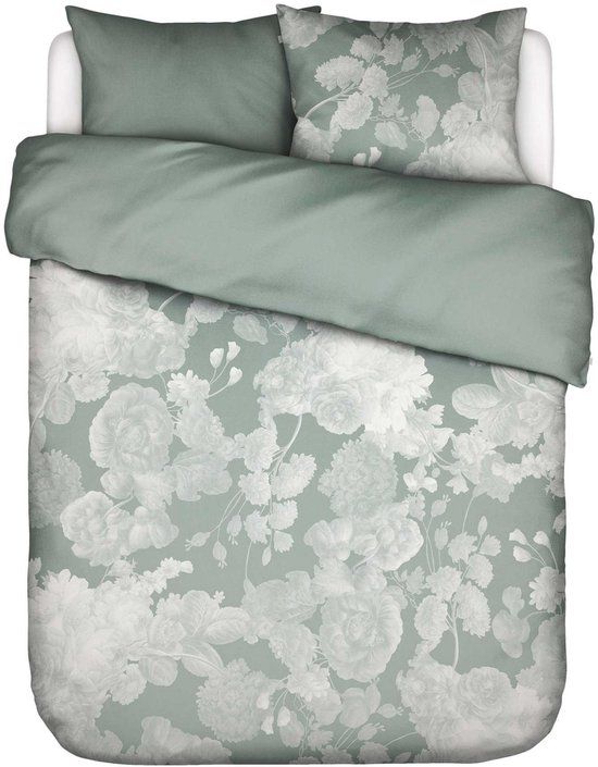 Essenza Eunice Dekbedovertrek Dusty teal - Lits-Jumeaux - 240x200/220 cm