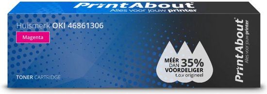 PrintAbout Toner 46861306 Magenta | Compatible with OKI C834dnw / C844dnw