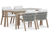 Santika Furniture Santika Indah/Indah 160 cm dining tuinset 5-delig