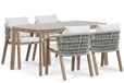 Santika Furniture Santika Indah/Indah 160 cm dining tuinset 5-delig