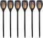 Lumineo Solar tuinfakkel ovaal - 6x - vlameffect - zonne-energie - 60 cm