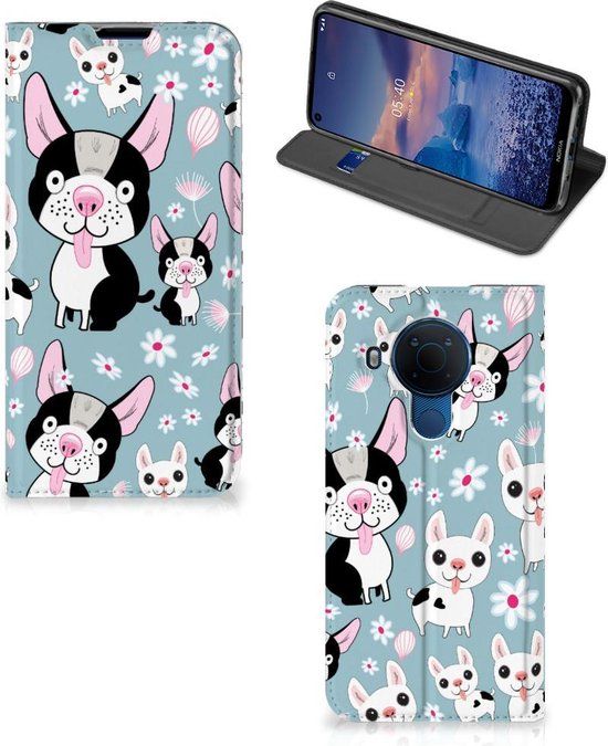 B2Ctelecom Telefoon Hoesje Nokia 5.4 - Flipcover - Hondjes - Kunstleer