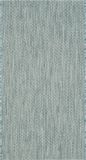 Safavieh Courtyard Collection CY8521 Aqua & Grey Woven Indoor/Outdoor Rug, 79 x 152 cm