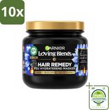 Garnier Loving Blends Magnetic Charcoal Haarmasker - 10 stuks - 340 ml
