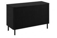 3xE living Meuble sous-vasque 100 cm, noir, pieds noirs