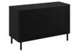 3xE living Meuble sous-vasque 100 cm, noir, pieds noirs