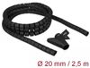 Delock Spiral Hose with Pull-in Tool 2.5 m x 20 mm black