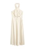 Comma Jurk Beige Maat 36