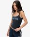 Superdry & Co Athletic Essentials Cami Top met Logo Bleu Taille: 38