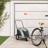 Maison Exclusive - Remorque à vélo pour chien, gris, en tissu Oxford et métal