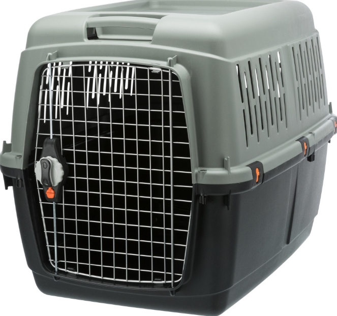 TRIXIE Giona - Vervoersbox - Grijs/Antraciet/Groen - 50 x 70 x 51 cm - 18 kg