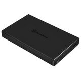 Silverstone TS15 HDD-/SSD-behuizing Zwart 2.5"
