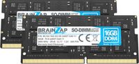 BRAINZAP 32GB (2x16GB) DDR4 2400MHz PC4-2400T-SA0-11 SO-DIMM CL17 2Rx8 1.2V Unbuffered Non-ECC Mémoire vive pour ordinateur portable