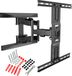 Ergosolid TV muurbeugel draaibaar robuust voor 45-75 inch LED LCD TV muurbeugel met VESA max 600 x 400 mm tot 45,5 kg TÜV GS 2020-P6 zwart