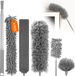 Azomor® Set de 6 plumeaux télescopiques - Gris