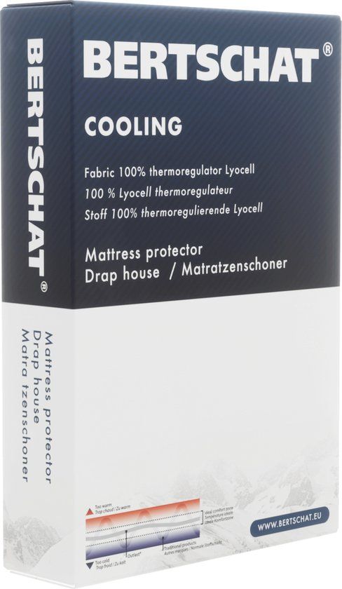 BERTSCHAT® Cooling Verkoelende Matrasbeschermer - 90 x 220 cm - Wit