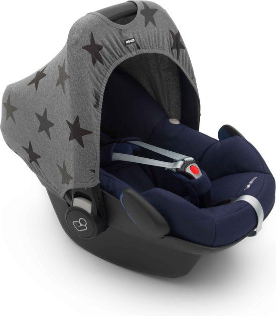 Dooky Hoody Autostoel Zonnekap - Grey Stars