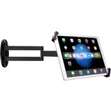 Beveiliging CTA Beveiliging muurbeugel - scharnierende arm tablethouder met 360-graden rotatie voor iPad 10e generatie 10.9", iPad 7e/8e/9e generatie 10.2", iPad Pro 12.9" & 7-13" Tablets - Zwart (PAD-ASWM)