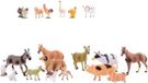 Johntoy Boerderij speelfiguren - 60x stuks - dieren set - kunststof