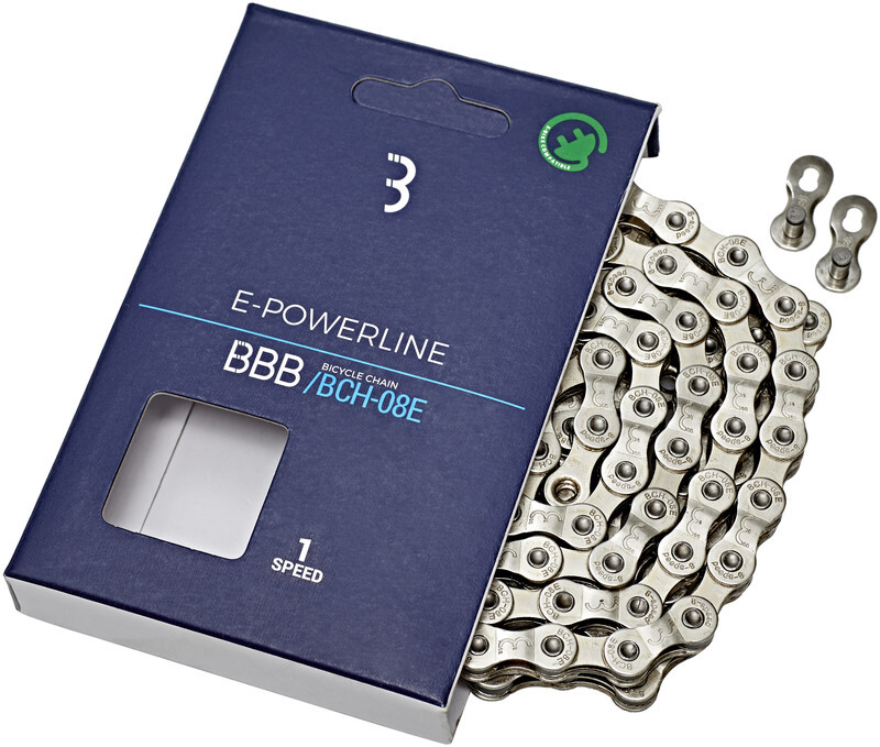 BBB E-Powerline E-Bike BCH-01E fietsketting Singlespeed zilver