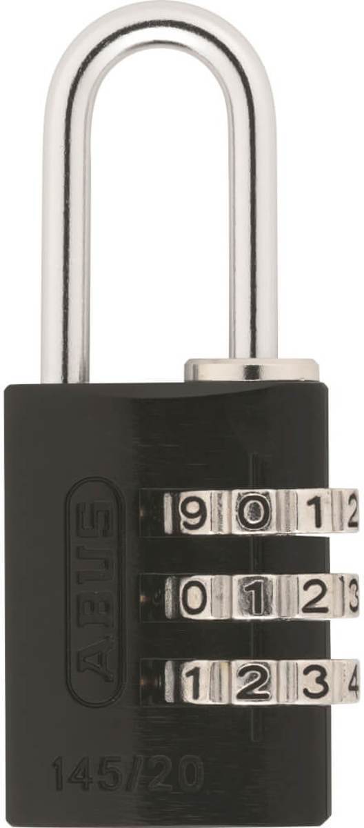 Abus cijfer hangslot 145/20 zw