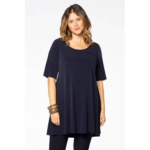 Yoek Travelstof Tuniek - Marine