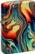 Zippo Colorful Swirl Glow in the Dark Green Lighter