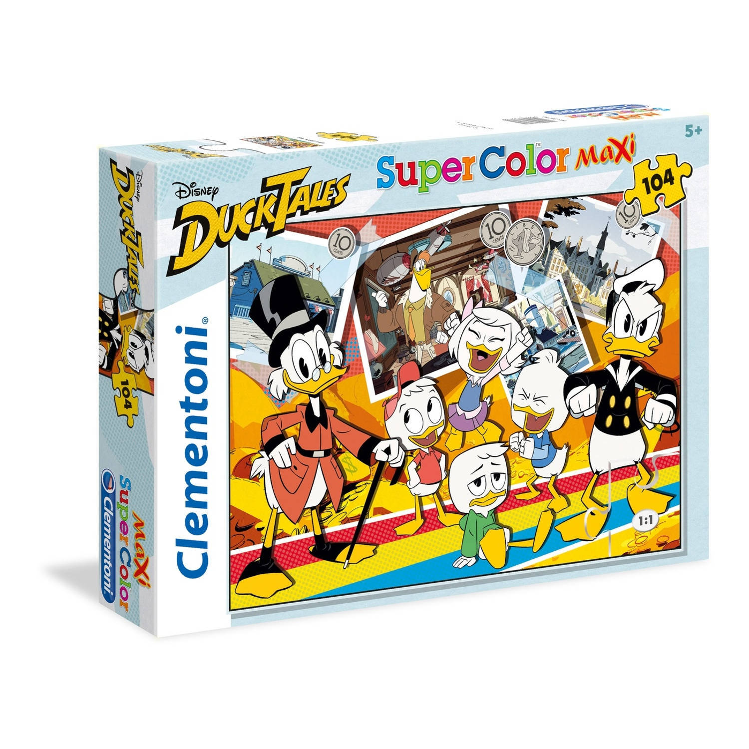 Clementoni Legpuzzel Duck Tales 104 Stukjes 37 X 28 Cm