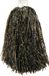 Merkloos Cheerball/pompom - 1x - zwart - met ringgreep - 33 cm - cheerleader verkleed accessoires