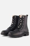 Muyters Veterboots Zwart Leer Kinderschoenen Maat 29
