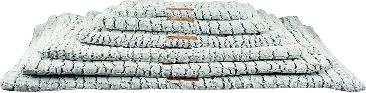 M-PETS snake bench cushion - Maat S: 40x58 cm - Zwart/Wit