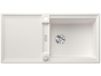 Blanco Silgranieten spoelbak, 100x50 cm, met afvoerbediening en accessoires, InFino, wit
