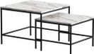 Vicco Ramio Salontafel set – 60 x 60 cm 2 delen Wit/zwart