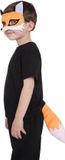 Bristol Novelty Ltd Bristol Novelty Childrens/Kids Fox Mask Set (Orange/White)