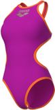 Arena Dames Badpak One Biglogo One Piece Very Fuchsia Fluo Oranje