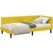 Prolenta Maison Exclusive - Cadre De Lit D'Angle Jaune 90 X 190 Cm Velours