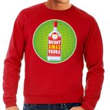 Bellatio Decorations Shoppartners Bv Foute kersttrui / sweater Merry Chrismas Vodka rood voor heren XXL