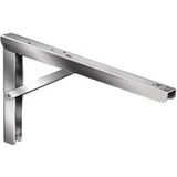 Vormann PROFI LINE Console pliante en acier inoxydable, capacité de charge de 200 kg, 400 x 270 x 30 mm
