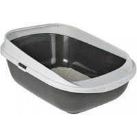 AniOne Kattenbak High Rim M Donkergrijs