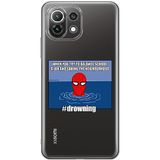 ERT GROUP Mobiele telefoonhoes voor Xiaomi 11 LITE 4G / 11 LITE 5G Origineel en officieel gelicentieerd Marvel Spider Man 037-patroon, gedeeltelijk bedrukt