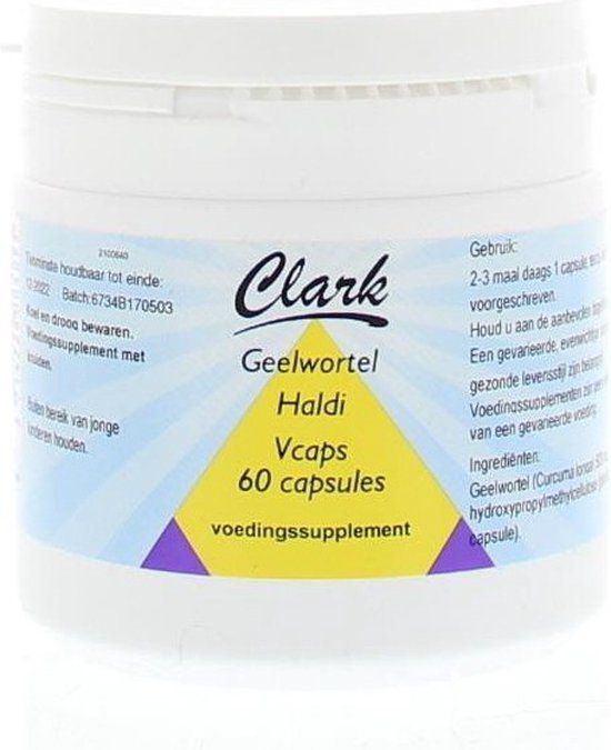 Clark Holisan Haldi/Geelwortel 500 mg - 60 cap