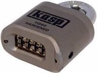Kasp K11960D Hangslot Verschillend sluitend Zilver Cijferslot