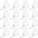 Ibenzoa® 16 Stuks Pince nappe transparente pour intérieur et extérieur, réglable et flexible