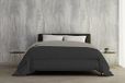 Italië Bed Linen Winter Donzen Dekbed, Lichtgrijs/Donkergrijs, 2-zits, 250 x 200 cm